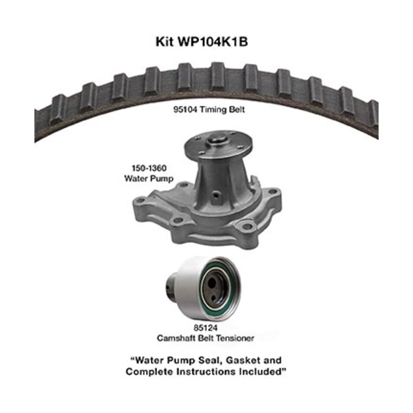 Dayco Timing Belt Kit With Water Pump WP104K1B