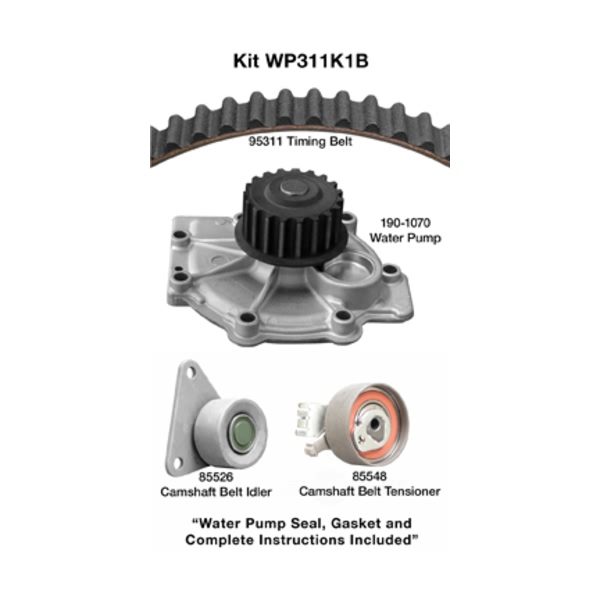 Dayco Timing Belt Kit With Water Pump WP311K1B