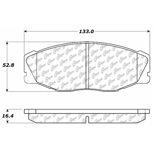 Centric Posi Quiet™ Ceramic Front Disc Brake Pads 105.06040