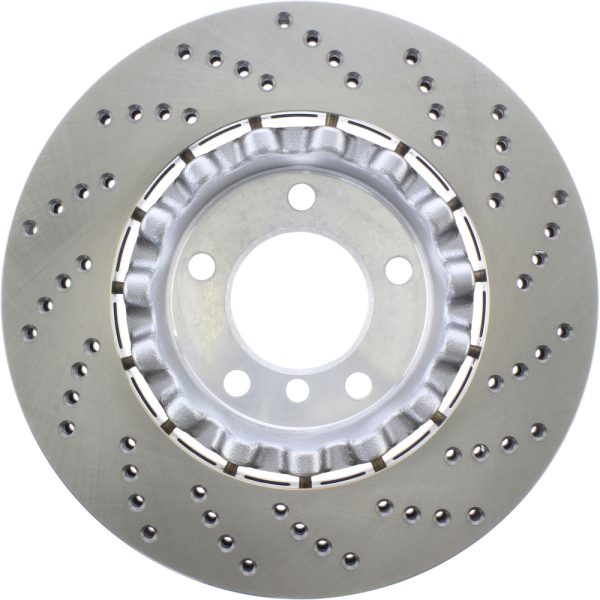 Centric SportStop Drilled 1-Piece Front Passenger Side Brake Rotor 128.34169