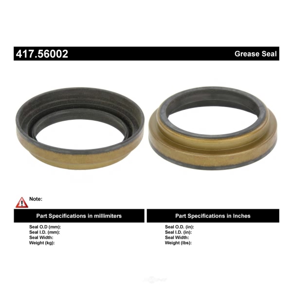 Centric Premium™ Front Inner Wheel Seal 417.56002