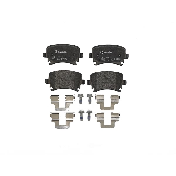 brembo Premium Low-Met OE Equivalent Rear Brake Pads P85073