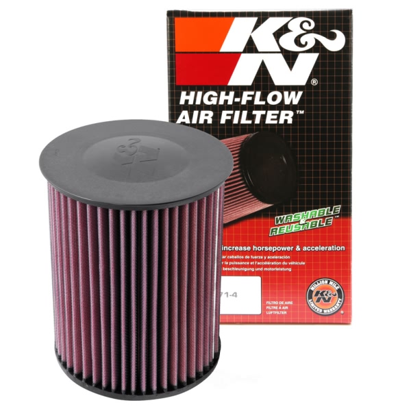 K&N E Series Round Red Air Filter （2.75" ID x 6.25" OD x 8.25" H) E-2993