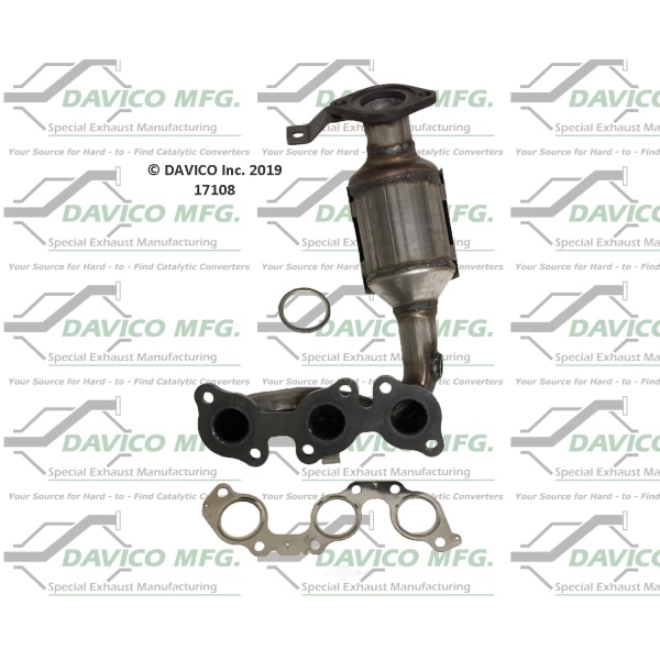 Davico Exhaust Manifold with Integrated Catalytic Converter 17108