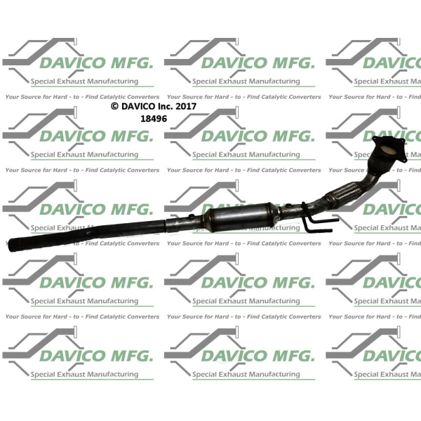 Davico Direct Fit Catalytic Converter and Pipe Assembly 18496