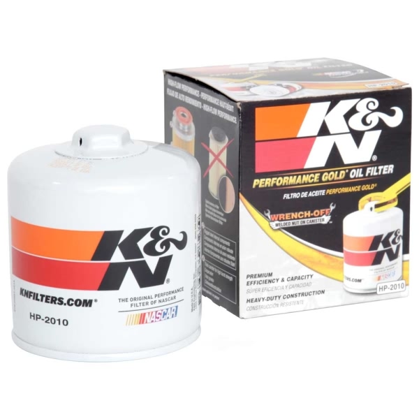 K&N Performance Gold™ Wrench-Off Oil Filter HP-2010