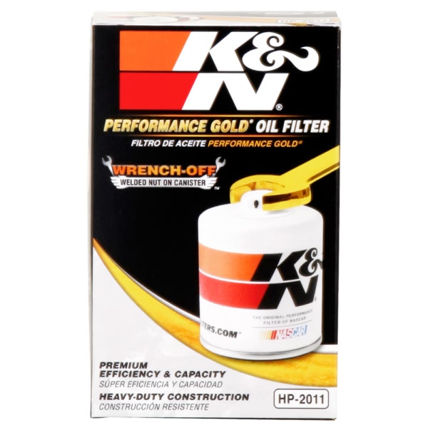 K&N Performance Gold™ Wrench-Off Oil Filter HP-2011