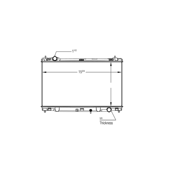 TYC Engine Coolant Radiator 13477