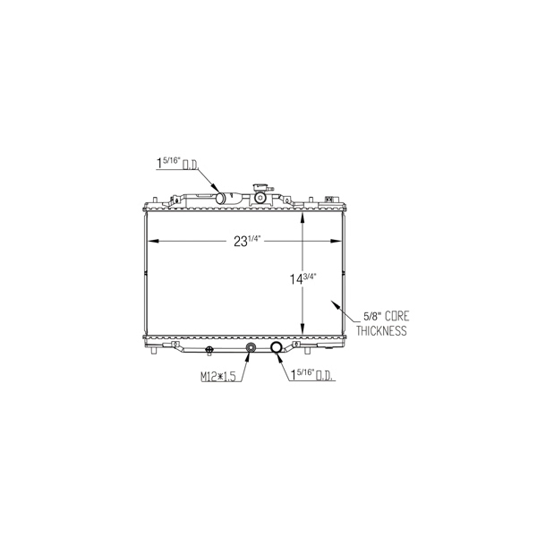 TYC Engine Coolant Radiator 13579