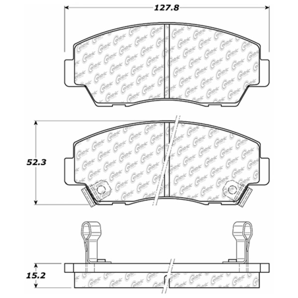 Centric Posi Quiet™ Ceramic Front Disc Brake Pads 105.05740