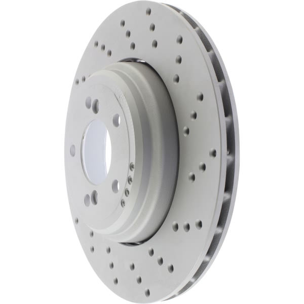 Centric SportStop Drilled 1-Piece Rear Passenger Side Brake Rotor 128.34111