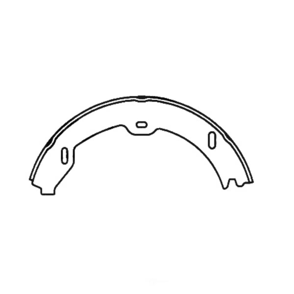 Centric Premium Rear Parking Brake Shoes 111.08740