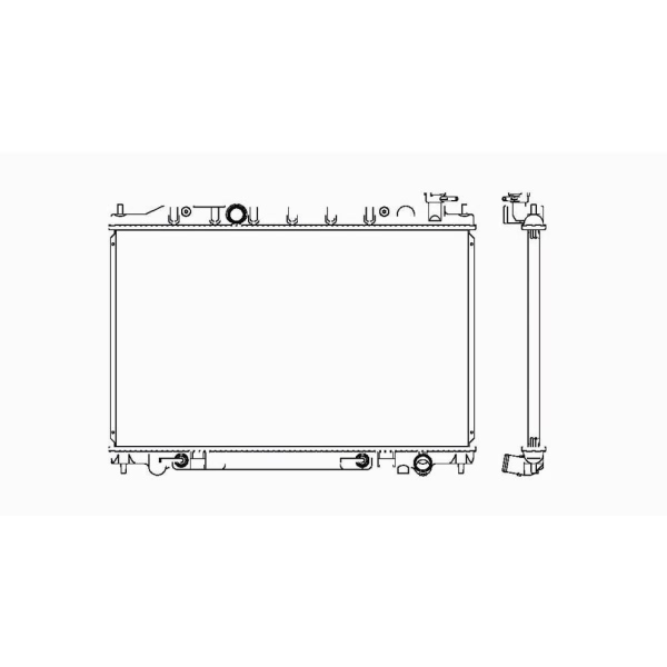 TYC Engine Coolant Radiator 2578