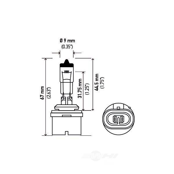 Hella 880 Standard Series Halogen Light Bulb 880