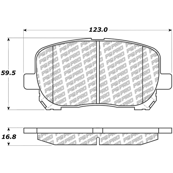 Centric Posi Quiet Pro™ Ceramic Front Disc Brake Pads 500.09230
