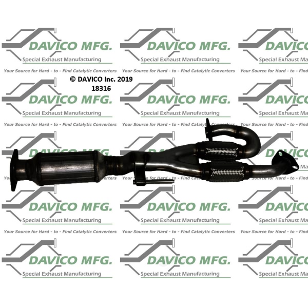 Davico Direct Fit Catalytic Converter and Pipe Assembly 18316