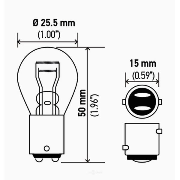 Hella 7528Tb Standard Series Incandescent Miniature Light Bulb 7528TB