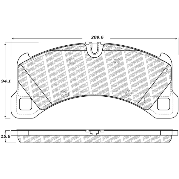 Centric Posi Quiet Pro™ Semi-Metallic Front Disc Brake Pads 500.14520