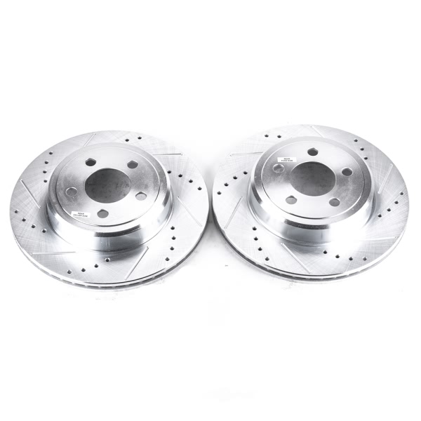 Power Stop PowerStop Evolution Performance Drilled, Slotted& Plated Brake Rotor Pair AR8362XPR