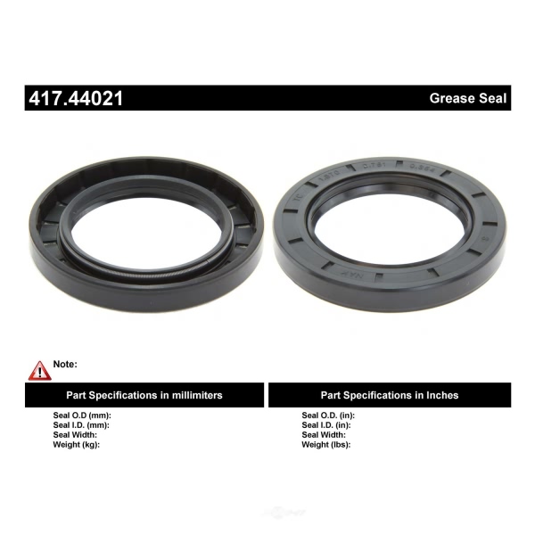 Centric Premium™ Axle Shaft Seal 417.44021