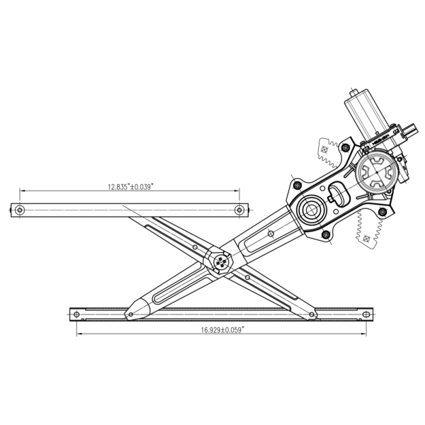 TYC Front Driver Side Power Window Regulator And Motor Assembly 660604