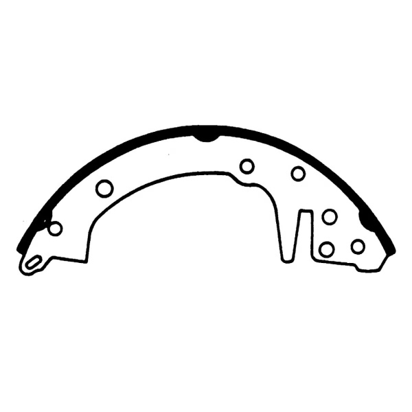 Centric Premium Rear Drum Brake Shoes 111.04410