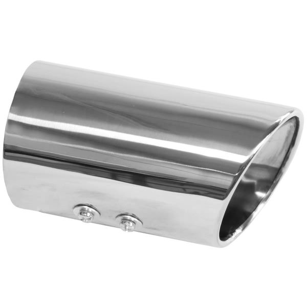 Walker Steel Passenger Side Round Angle Cut Bolt On Chrome Exhaust Tip 36400