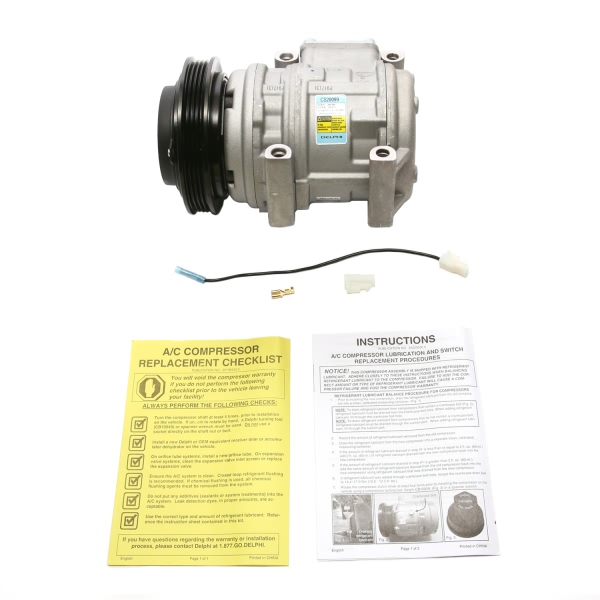 Delphi A C Compressor With Clutch CS20099