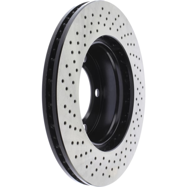 Centric SportStop Drilled 1-Piece Front Passenger Side Brake Rotor 128.37045