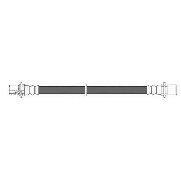 Centric Rear Brake Hose 150.44306