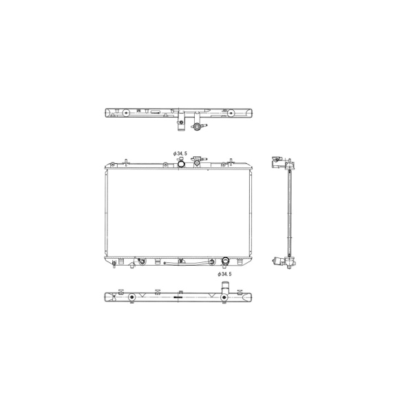 TYC Engine Coolant Radiator 13023