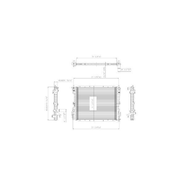 TYC Engine Coolant Radiator 2789