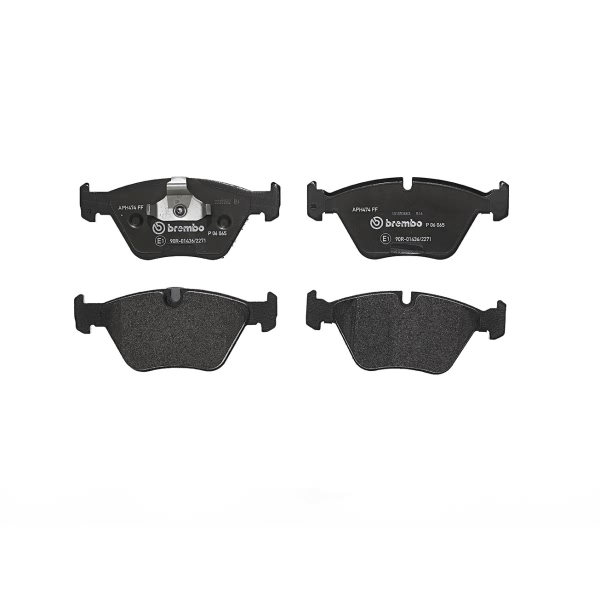brembo Premium Low-Met OE Equivalent Front Brake Pads P06065