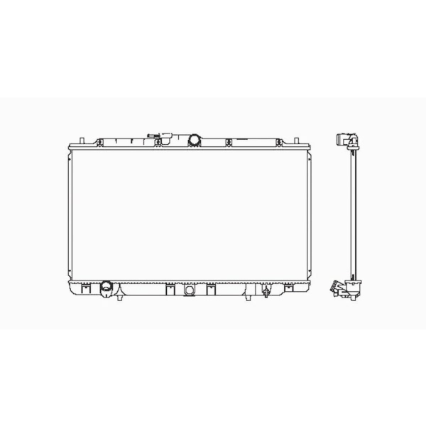 TYC Engine Coolant Radiator 2431