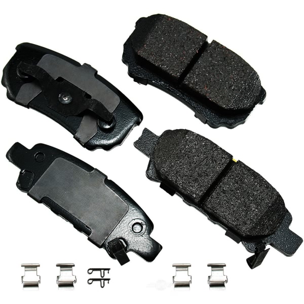 Akebono Pro-ACT™ Ultra-Premium Ceramic Rear Disc Brake Pads ACT1037A