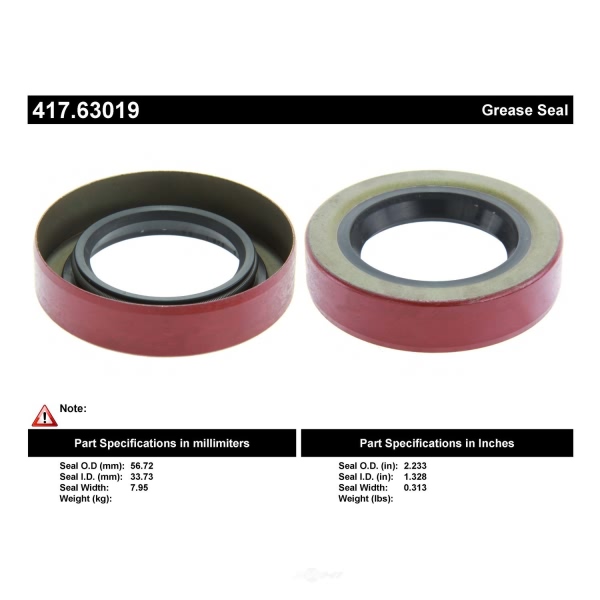 Centric Premium™ Oil Wheel Seal 417.63019