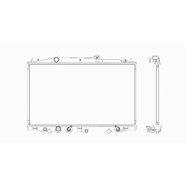 TYC Engine Coolant Radiator 2599
