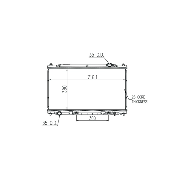 TYC Engine Coolant Radiator 13403