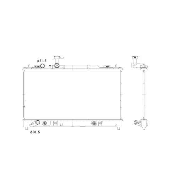 TYC Engine Coolant Radiator 13053