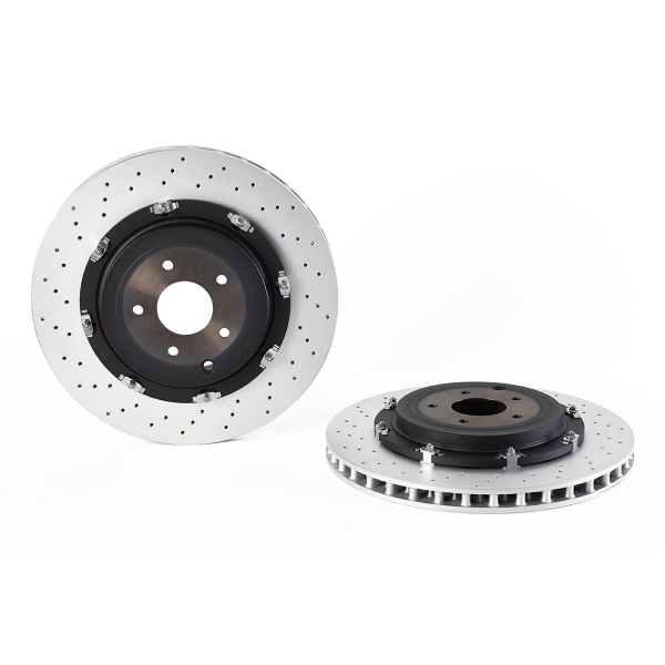 brembo OE Replacement Drilled Vented Rear Brake Rotor 09.A190.13