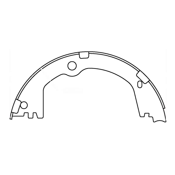 Centric Premium Rear Parking Brake Shoes 111.10420