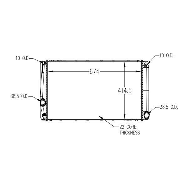 TYC Engine Coolant Radiator 13383