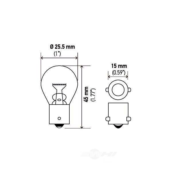 Hella 1156Na Standard Series Incandescent Miniature Light Bulb 1156NA