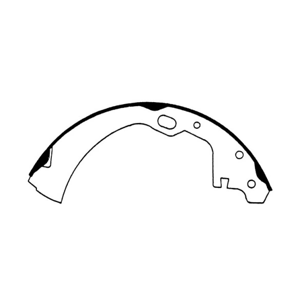 Centric Premium Rear Drum Brake Shoes 111.06250