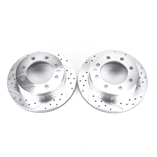 Power Stop PowerStop Evolution Performance Drilled, Slotted& Plated Brake Rotor Pair AR8644XPR