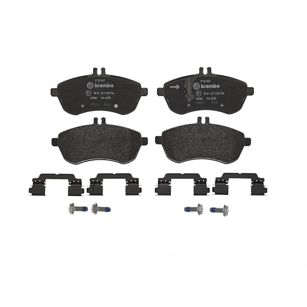 brembo Premium Low-Met OE Equivalent Front Brake Pads P50067