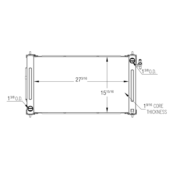 TYC Engine Coolant Radiator 13542