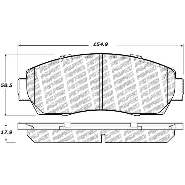Centric Posi Quiet Pro™ Ceramic Front Disc Brake Pads 500.15210