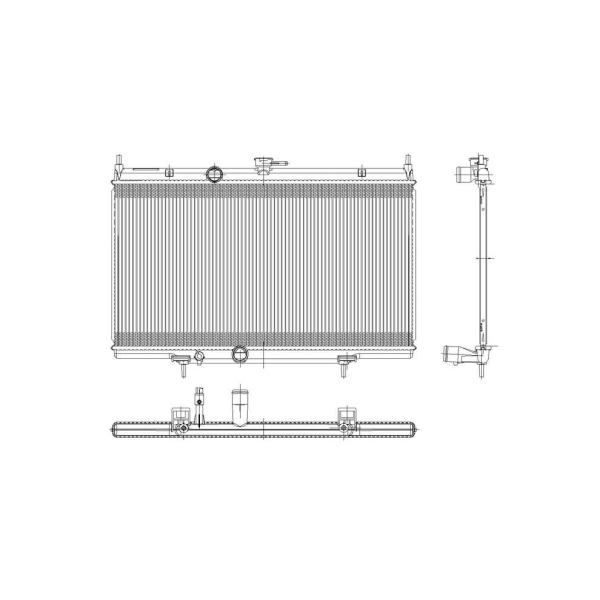 TYC Engine Coolant Radiator 2998