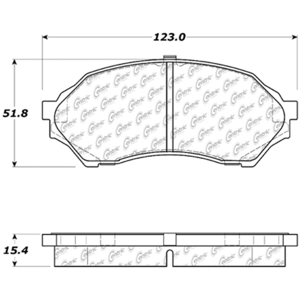 Centric Posi Quiet™ Ceramic Front Disc Brake Pads 105.07980